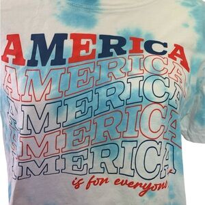 Crop tee shirt patriotic